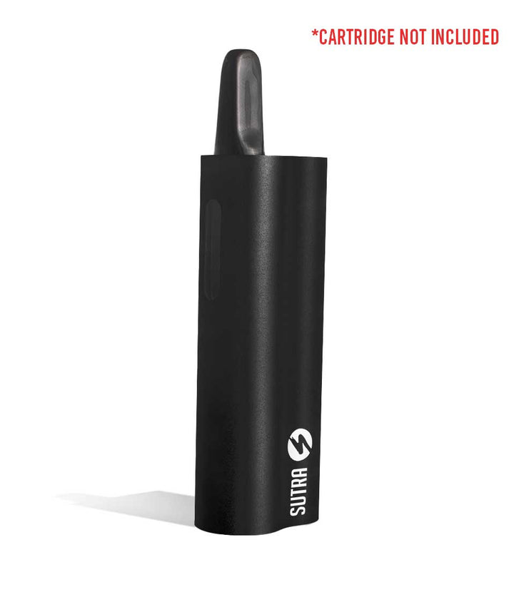 Black side view Sutra Vape Auto Cartridge Vaporizer on white background